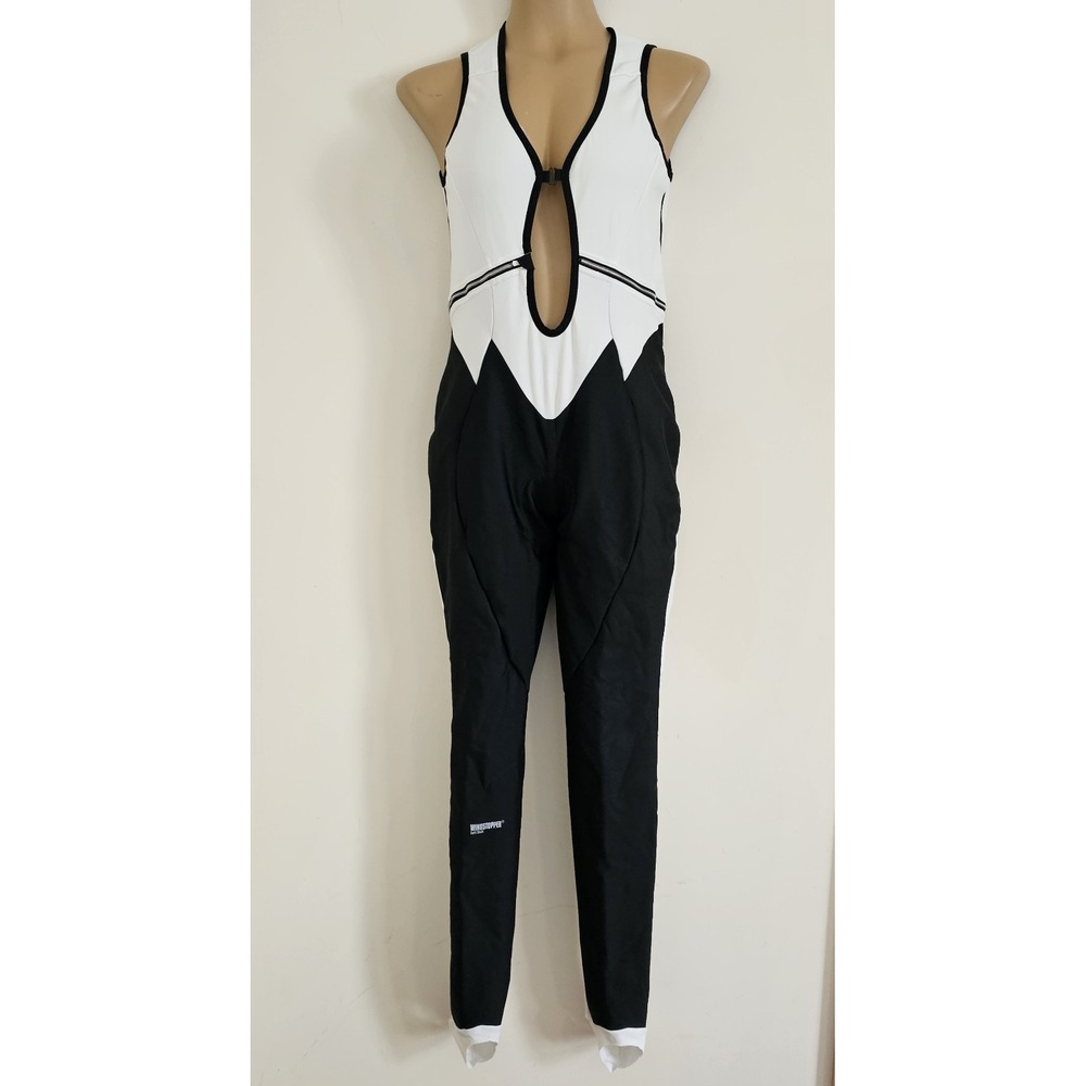 Gore Bike Wear Womens Jumpsuits Cycling Suit Zip Tank Top Size M Black White